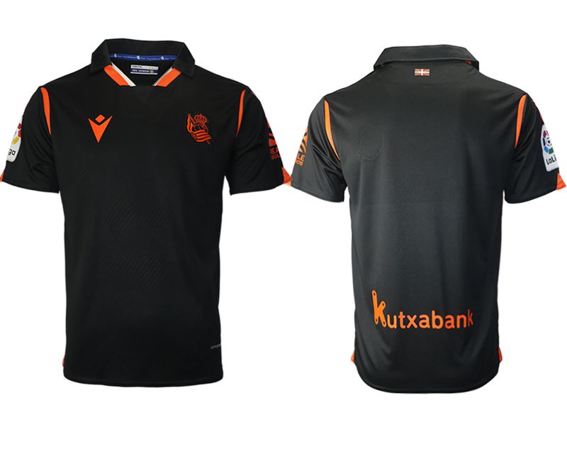 Men 2020-2021 club Real Sociedad away aaa version black Soccer Jerseys
